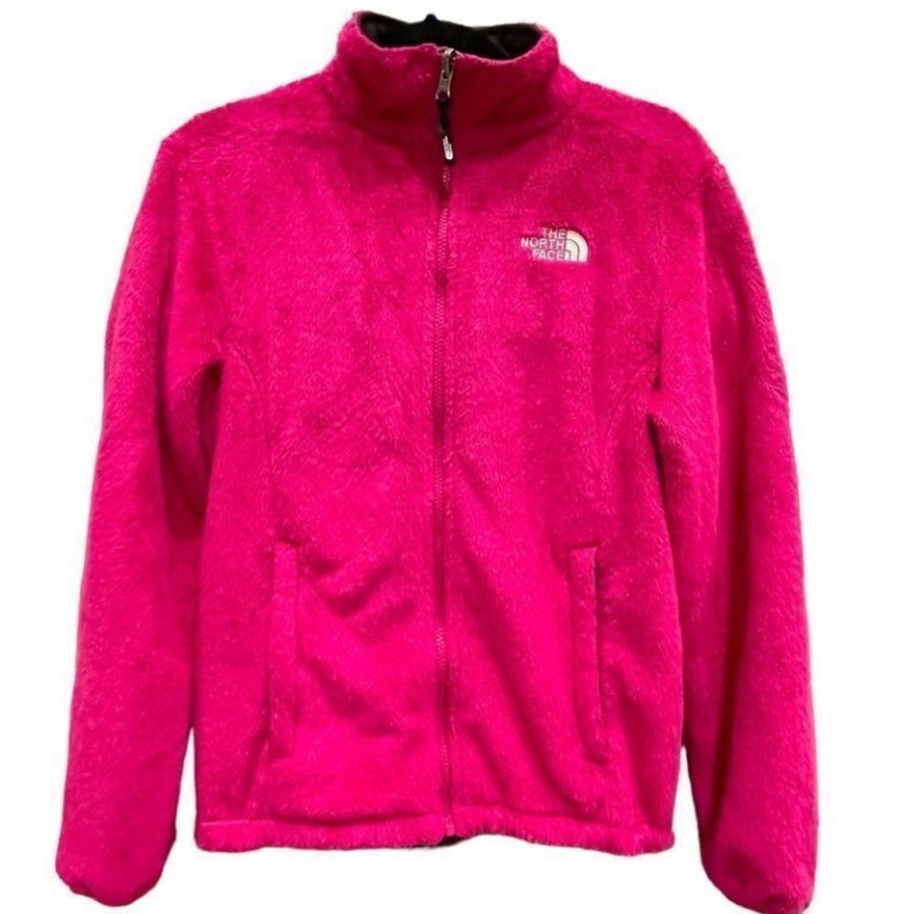 THE NORTH FACE Women's Jacket Coat Outerwear Fleece Full Zip Pink Medium